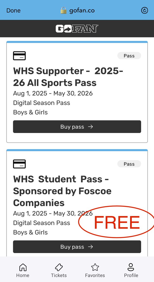 WHS Pioneer Booster Club (@wataugaboosters) on Twitter photo 🚨2025-2026 ATHLETIC PASSES ARE LIVE!!
•Download the Watauga Athletics app and select TICKETS for pass options!
•WHS students can access their FREE athletic passes in the same way! (THANK YOU, <a href="/Foscoe_Rentals/">Foscoe Rentals</a> !)
<a href="/WataugaPioneers/">Watauga Pioneer Athletics</a> <a href="/WHS_Pioneers/">Watauga High School & Innovation Academy</a> 🚨2025-2026 ATHLETIC PASSES ARE LIVE!!
•Download the Watauga Athletics app and select TICKETS for pass options!
•WHS students can access their FREE athletic passes in the same way! (THANK YOU, <a href="/Foscoe_Rentals/">Foscoe Rentals</a> !)
<a href="/WataugaPioneers/">Watauga Pioneer Athletics</a> <a href="/WHS_Pioneers/">Watauga High School & Innovation Academy</a>