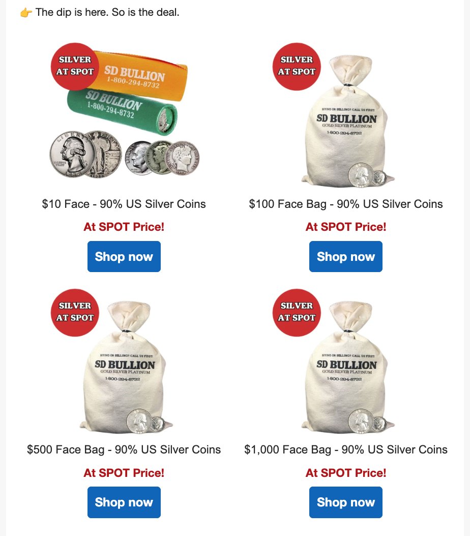Trying to Buy the Dip?

Stacker Deal → Activated

📉Silver at SPOT – 90% Silver Coins🚨
SDBullion.com/deals?utm_sour…