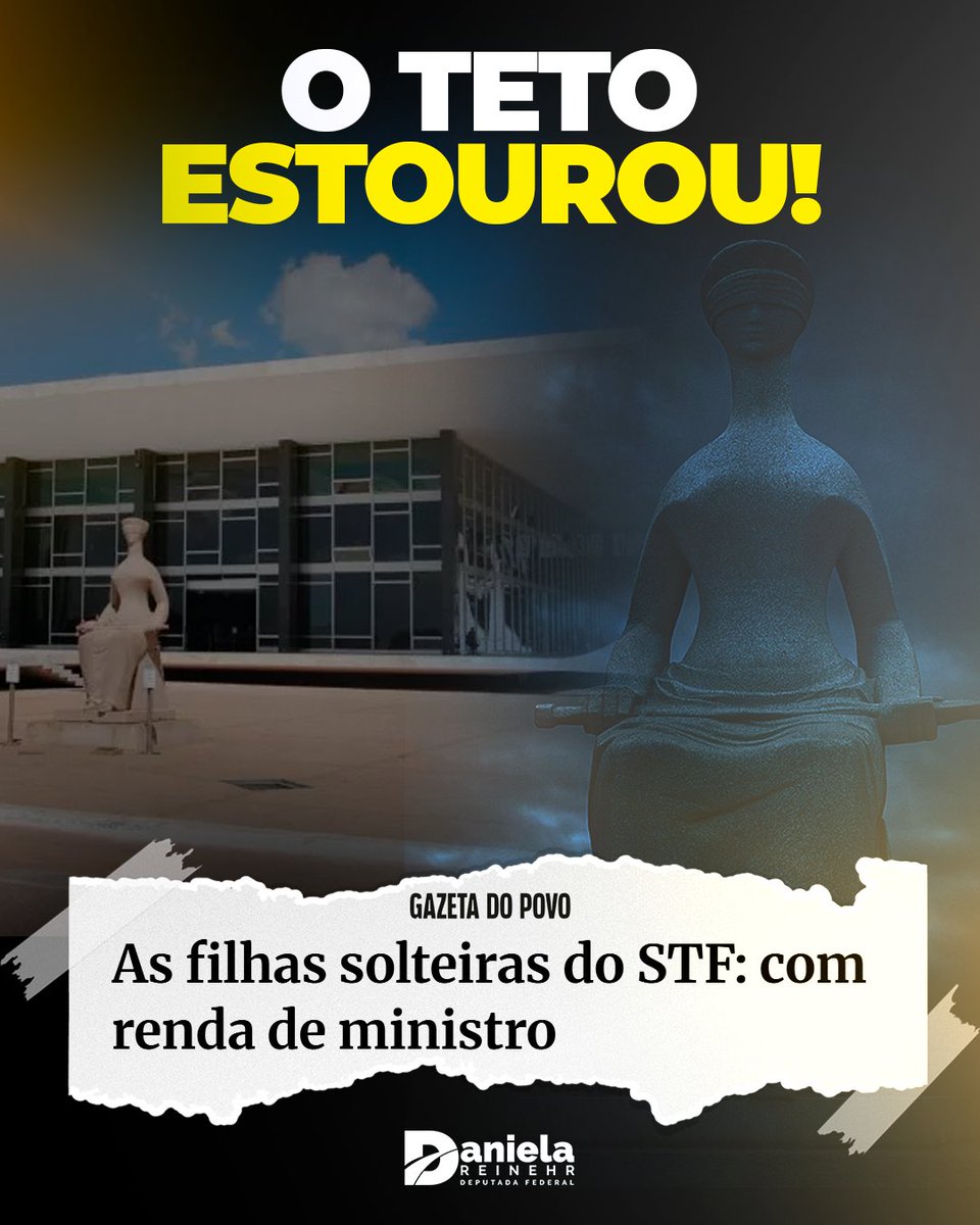 🚨 PRIVILÉGIO ESCANDALOSO!

Enquanto o povo enfrenta filas no SUS e miséria na aposentadoria, filhas solteiras e viúvas de ex-ministros do STF recebem até R$ 46 MIL por mês em pensões bancadas com o dinheiro público!