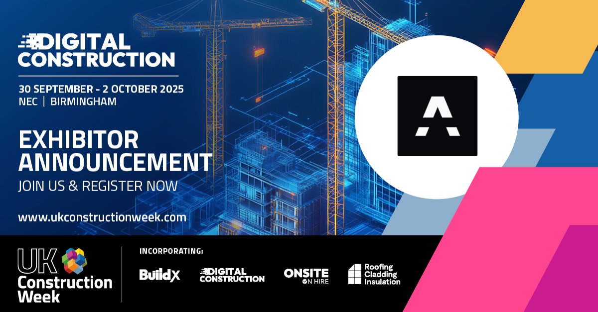 We’re pleased to announce that AIDE.AI is joining the UK Construction Week 2025 Birmingham line-up, taking place 30 September – 2 October at the NEC!
Get your free ticket: zurl.co/dv0Eq