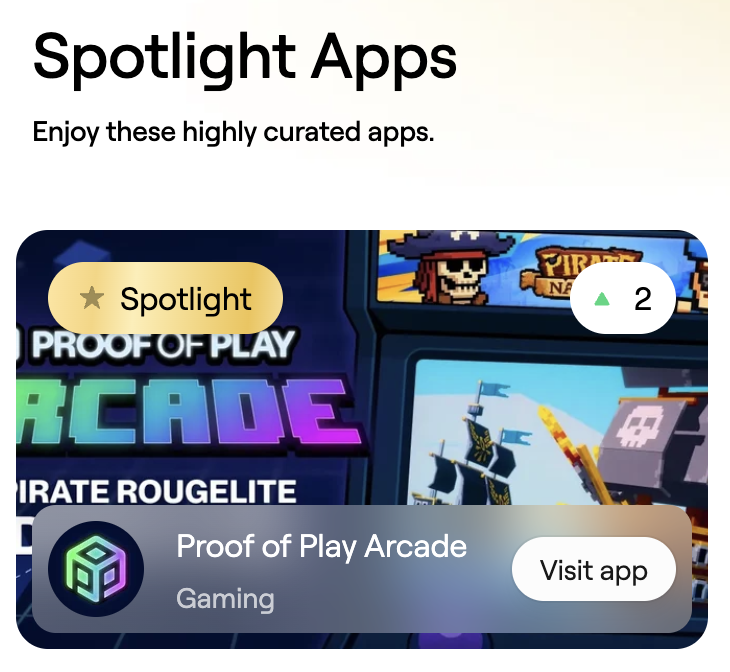 A new app has hit the Abstract portal 👀

<a href="/ProofOfPlay/">Proof of Play</a>