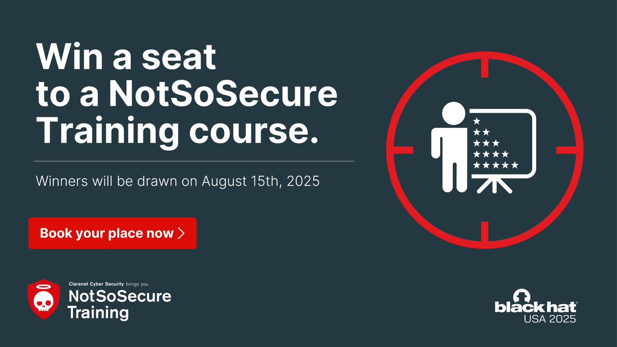 Our #TrainingGiveaway Just Got Bigger! We’ve just added our most-requested course #LLMSecurity to the #NotSoSecure training giveaway lineup. Learn how attackers exploit large language models and how to build real-world mitigations.
Enter now → claranet.com/us/publiccours…