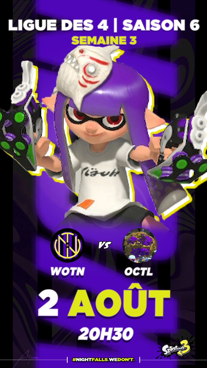 Witch Of The Night VS Octalers - 2 Août 20h30 | <a href="/LD4_SPL/">Ligue Des 4</a> Saison 6 - Semaine 3