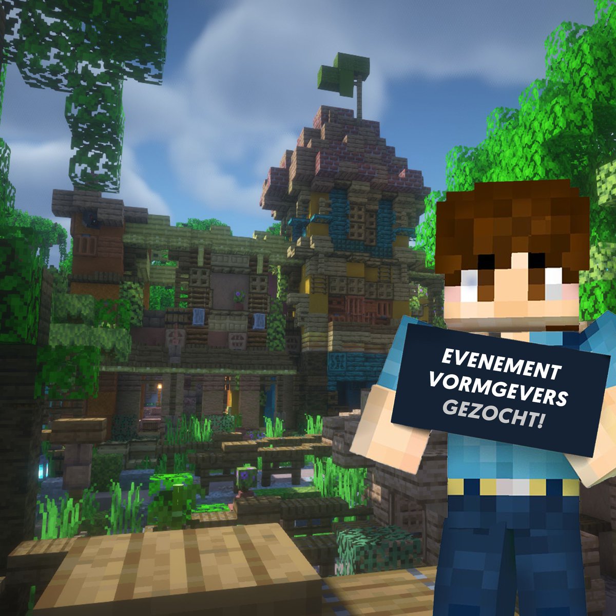 🔨 ToverCraft zoekt event vormgevers!
Bouw jij graag in Minecraft? Help mee aan spookhuizen 🎃, kersthuisjes ❄️ en zomerkampen ☀️ in onze seizoensevents!

📩 Solliciteer: info@tovercraft.com
🧱 Min. leeftijd: 15 jaar
#Minecraft #ToverCraft #Toverland #Halloween #Summer #Winter