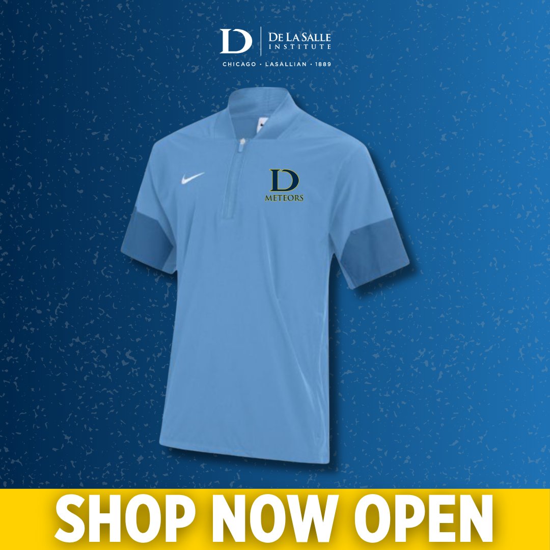🚨 Pop-Up Shop Alert! 🚨

Grab the exclusive Nike DLS short-sleeve jacket &amp; rep your school in style! A portion of each sale supports De La Salle.

🛒 Closes Aug 7 — ships to your door!

👉 bit.ly/3HeXcO9

#MeteorsUnited