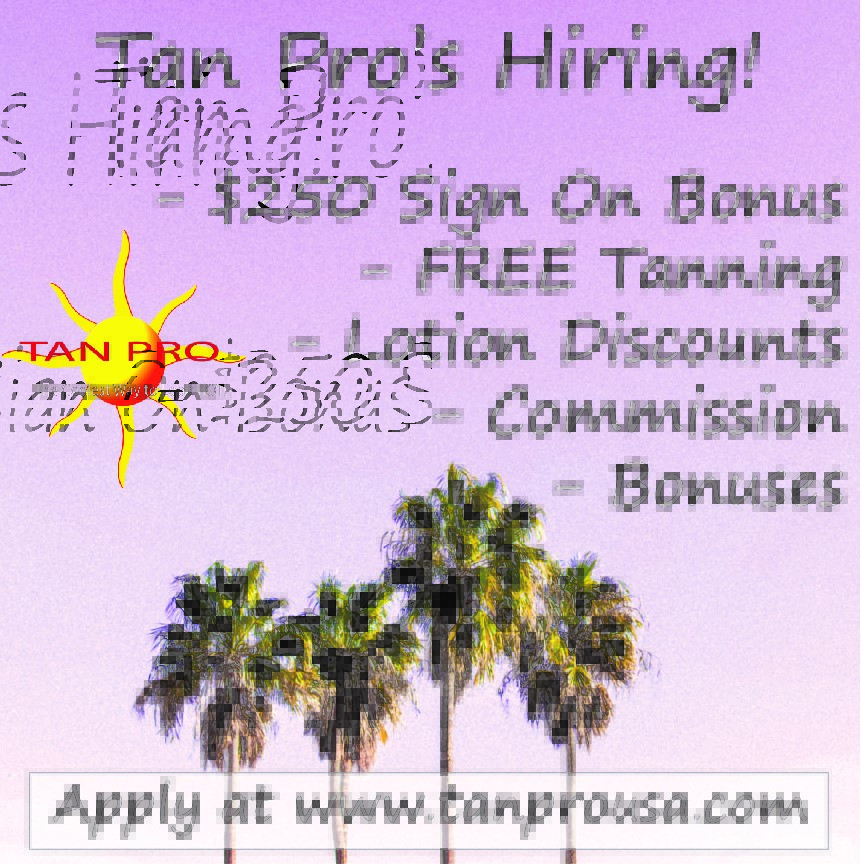 TanProUSA's tweet image. #TanPro is hiring at our Ashland, Canton, &amp;amp; Findlay locations!
✨ FREE Tanning
✨ Discounts
✨ Flexible Schedule
✨ Fun Environment
✨ Commission &amp;amp; Bonuses
Apply online at tanprousa.com/careers

#tanprousa #nowhiring #ashlandjobs #northcantonjobs #findlayjobs #tanningsalon