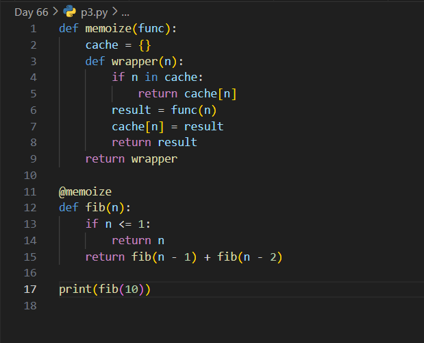 AnshumanSparsh's tweet photo. ✅ Day 66 / 100 – #100DaysOfCode
Today was all about Python's magic:
🌀 Wrote retry & timer decorators
🔁 Memoized Fibonacci with closures
📦 Built a functional pipeline
📂 Repo: https://t.co/ycyco3ggjk
#Python #BuildInPublic #100DOC #Decorators https://t.co/sJ1aCube8W
