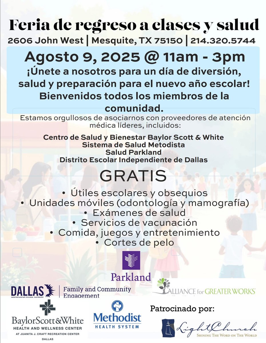 Upcoming community events! <a href="/mrschoppa1908/">TrinaGib</a> @MariaRossAP <a href="/SeagovilleVT/">Seagoville Vertical Team</a> <a href="/Region1DISD/">Dallas ISD Region I</a>