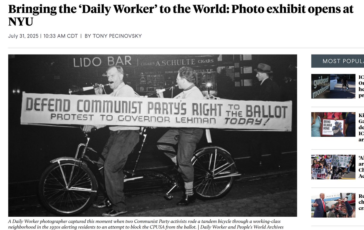 INTERNATIONAL PUBLISHERS (@intpubnyc) on Twitter photo In NY? Visit the Daily Worker photo exhibit <a href="/TamimentLibrary/">Tamiment Library NYU</a> Learn more: peoplesworld.org/article/bringi… TODAY is the last day of the IP SummerSale! Select titles are up to 75% off. Only at intpubnyc.com <a href="/communistsusa/">Communist Party USA</a> <a href="/AAIHS/">AAIHS</a> <a href="/AHAhistorians/">American Historical Association</a> <a href="/PeoplesForumNYC/">The People's Forum</a> <a href="/ClaudiaJonesEdu/">Claudia Jones School for Political Education</a> In NY? Visit the Daily Worker photo exhibit <a href="/TamimentLibrary/">Tamiment Library NYU</a> Learn more: peoplesworld.org/article/bringi… TODAY is the last day of the IP SummerSale! Select titles are up to 75% off. Only at intpubnyc.com <a href="/communistsusa/">Communist Party USA</a> <a href="/AAIHS/">AAIHS</a> <a href="/AHAhistorians/">American Historical Association</a> <a href="/PeoplesForumNYC/">The People's Forum</a> <a href="/ClaudiaJonesEdu/">Claudia Jones School for Political Education</a>