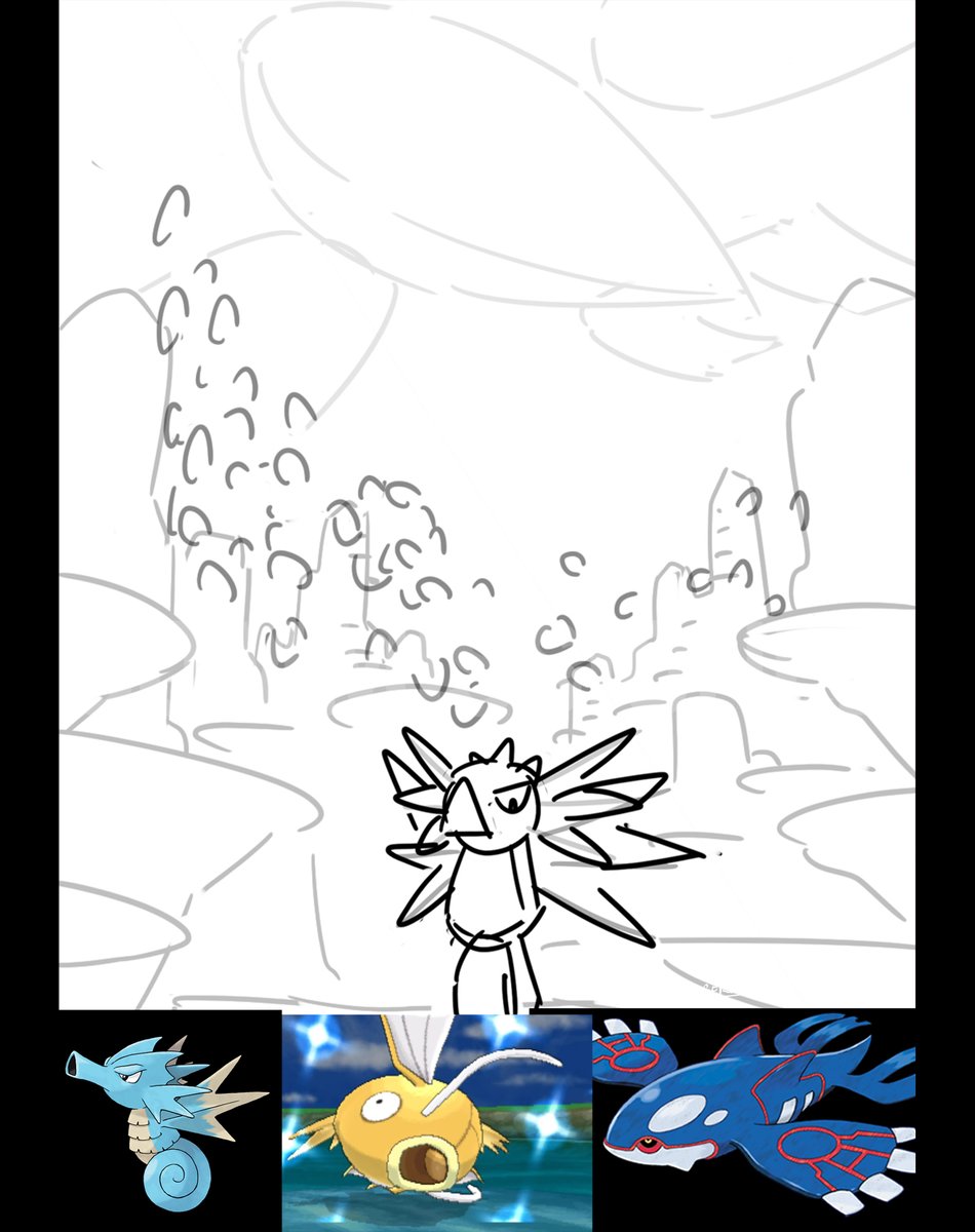 Seadra, Magikarp, Kyogre
..
#watertypepokémon #watertypepokemon #underwaterpokemon #pokémonfanart #seadra #magikarp #goldenmagikarp #kyogre #pokemon #pokémon #pokemontcg #pokemoncards