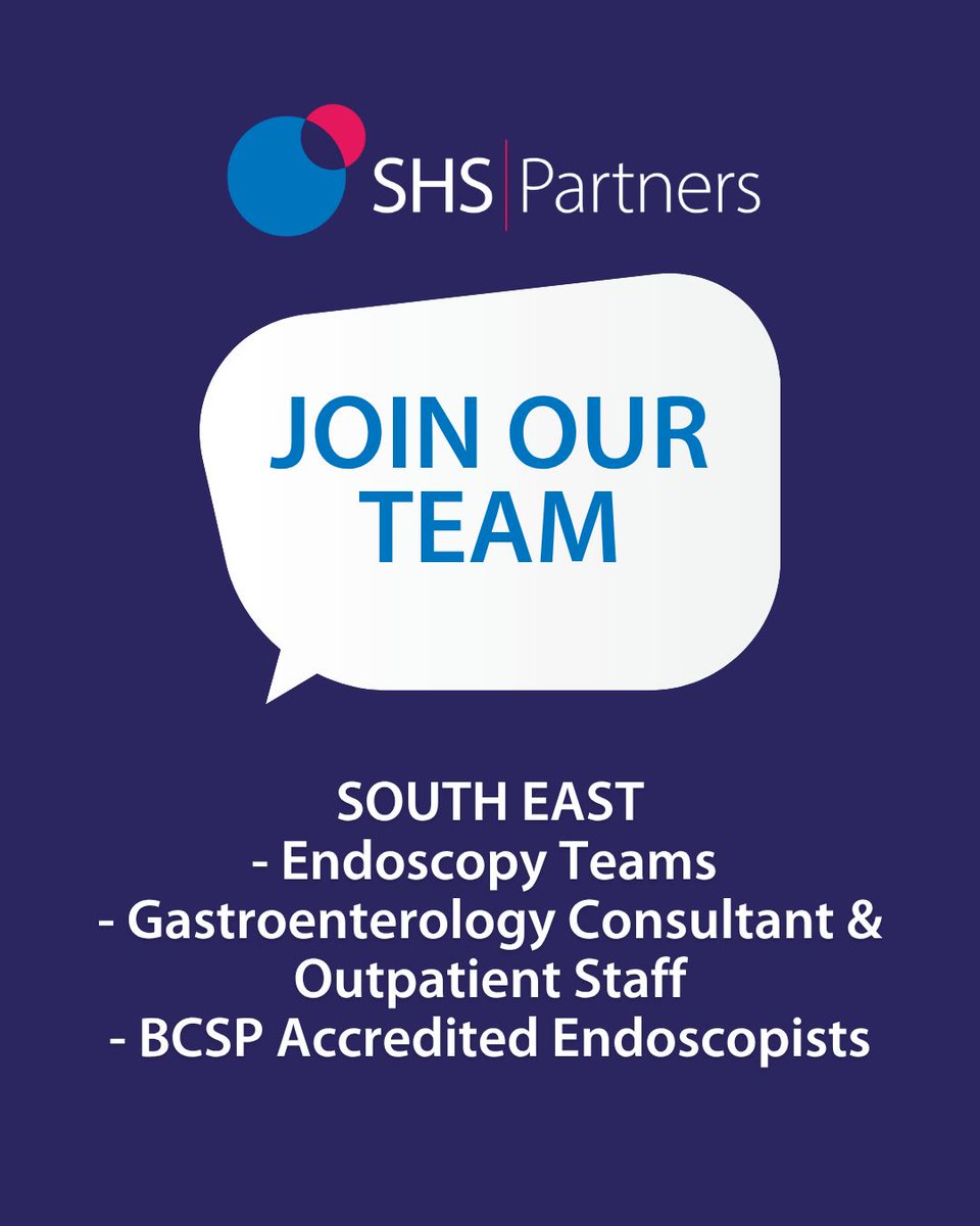 SHS_partners's tweet photo. We are expanding our nationwide clinical team in the South East &amp; South West regions. Join our team in helping to clear NHS waiting list backlogs, reduce RTT waiting times &amp; provide high-quality patient care.

Visit https://t.co/5pNEIlziPI or send your CV to HR@shspartners.co.uk https://t.co/HHe1LKJIbh