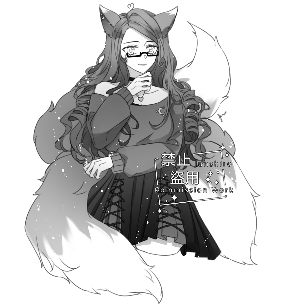 Some black and white doodle cms I did for commissioners on VGen, thank you so much for commissioning me! 

#VGenComm