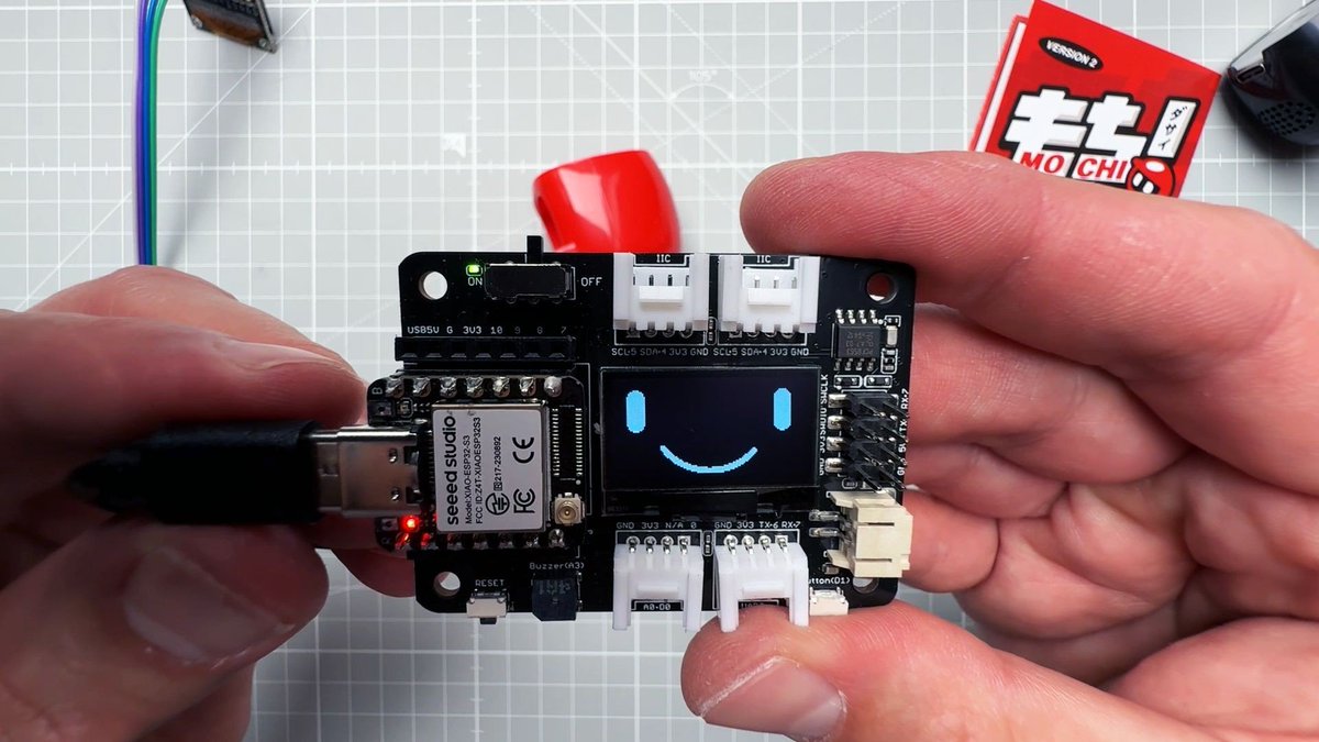 🤖 Build your own animated car buddy like Upir’s Dasai Moshi clone! Powered by our XIAO ESP32S3 + OLED display, this DIY helmet loops pixel face animations via Rive &amp; U8G2.

📽️ Watch the full video here: bit.ly/40MlDct
📁 GitHub Repo: bit.ly/4mGcfzJ