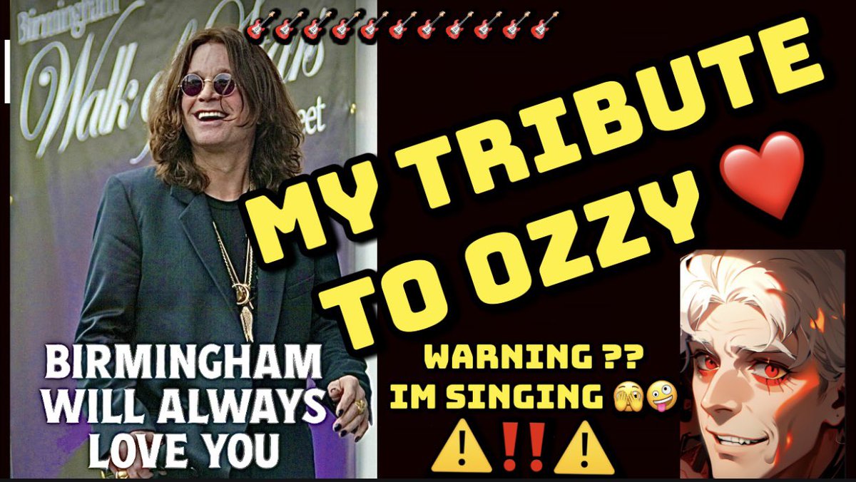 Ozzy Ozzy 🥰🎸My Tribute Song “Hide Your Pets” You have been Warned ? ⚠️ HERE youtu.be/RFT7vAwREH0?si… via <a href="/YouTube/">YouTube</a>