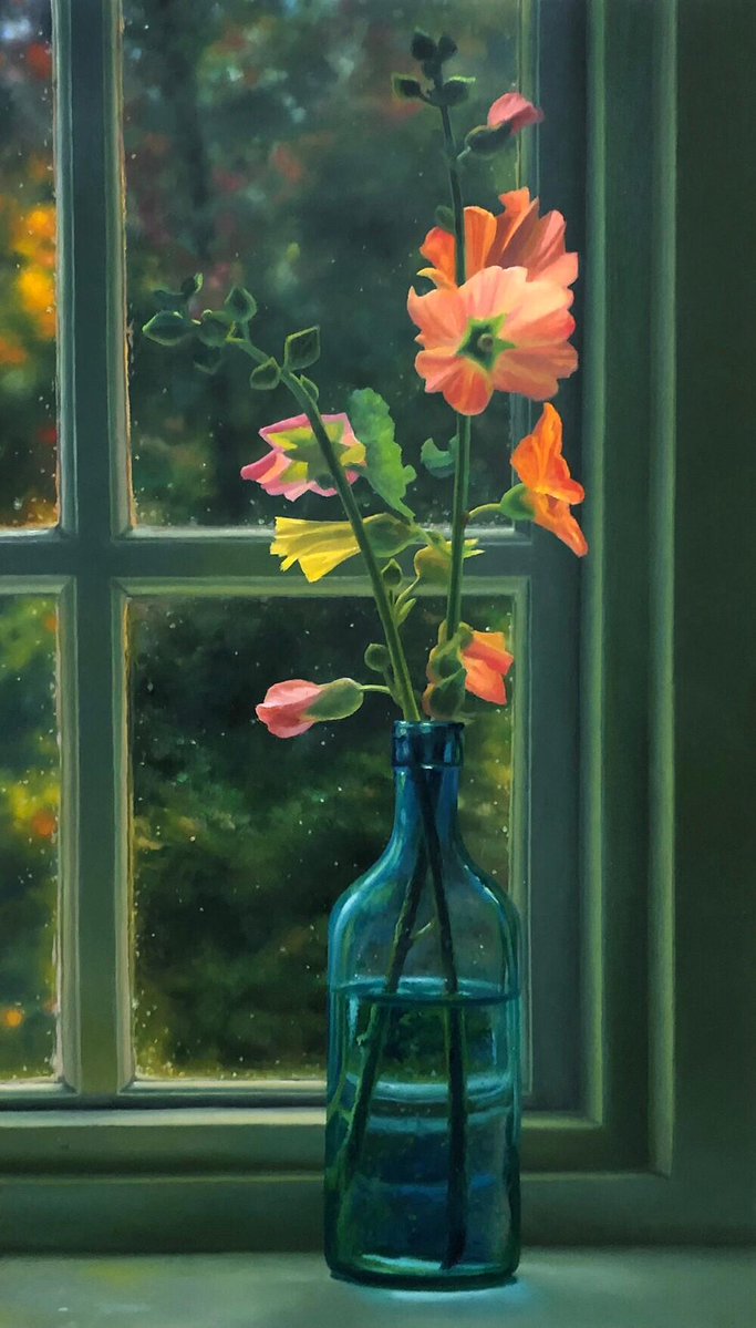 Hollyhocks  2022
Scott Prior.  #contemporaryart