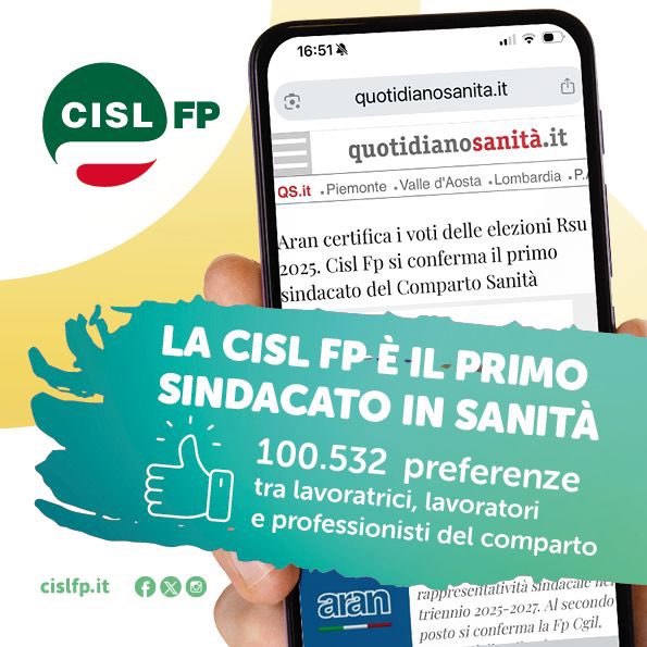CISL FP Nazionale (@cislfp) on Twitter photo ๐๐ ๐๐๐ฆ๐ ๐๐ฃ ๐ฬ ๐๐ ๐ฃ๐ฅ๐๐ ๐ข ๐ฆ๐๐ก๐๐๐๐๐ง๐ข ๐๐ก ๐ฆ๐๐ก๐๐ง๐ฬ!
Lo avevamo anticipato nelle settimane scorse e la certificazione <a href="/aran_agenzia/">Aran</a> conferma la nostra forza nel comparto.
โ
100.532 preferenze nelle #RSU2025 ๐ ๐๐ ๐๐๐ฆ๐ ๐๐ฃ ๐ฬ ๐๐ ๐ฃ๐ฅ๐๐ ๐ข ๐ฆ๐๐ก๐๐๐๐๐ง๐ข ๐๐ก ๐ฆ๐๐ก๐๐ง๐ฬ!
Lo avevamo anticipato nelle settimane scorse e la certificazione <a href="/aran_agenzia/">Aran</a> conferma la nostra forza nel comparto.
โ
100.532 preferenze nelle #RSU2025 ๐