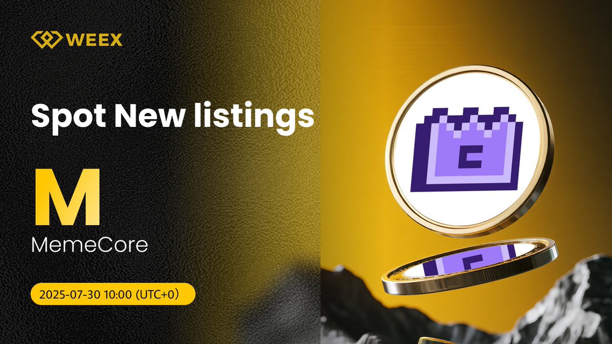 This isn't just a launch—it's a movement. Welcome to the next evolution of crypto
Trade $M now on #WEEX to maximize earnings.

#weextrading #alpaca #helevier #SWCH #viratkohliretirement #moqeel #BBB25  #LoveIsland #FIFACWC #SB19 #BLACKPINK
