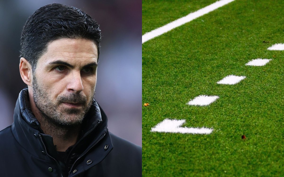 sam_bishop's tweet photo. The rivalry between these two is insane! #Arteta #TechnicalArea #COYS https://t.co/B3K9rmCnZs