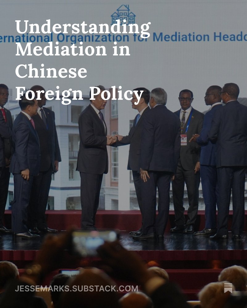 JesCMarks's tweet image. Finally reemerging from a break from X and excited to begin talking all things #China, #MiddleEast, and everything in between! 

Most recent discussion piece:

jessemarks.substack.com/p/understandin…