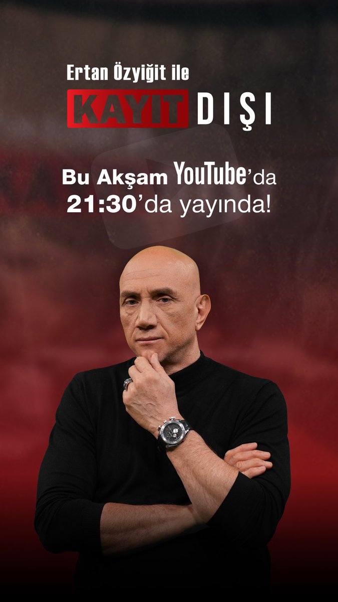 Kayıt Dışı bu akşam Youtube’da 21:30’da canlı yayında!

youtube.com/live/Ph9F4MViB…