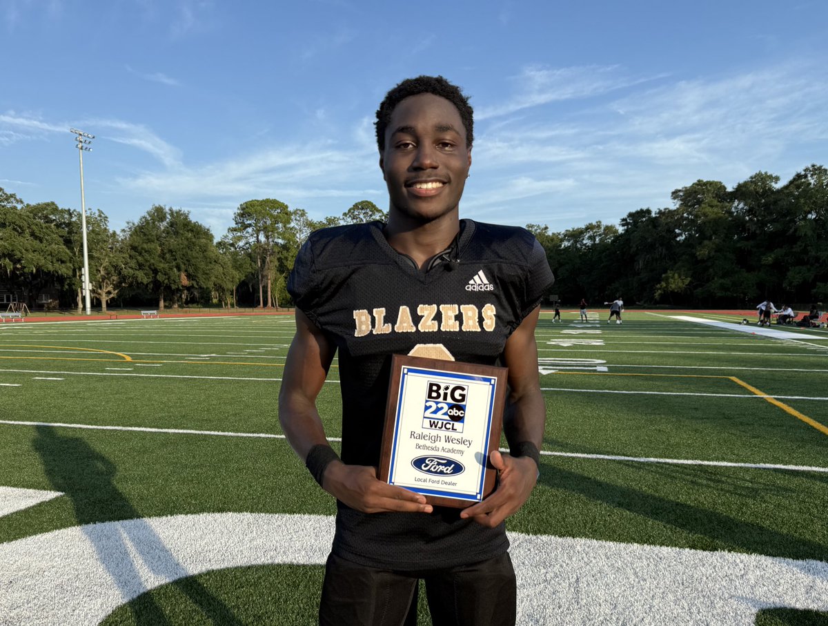 Bethesda Academy’s Ralo Wesley joins the <a href="/WJCLNews/">WJCL News</a> Big 22 squad!

<a href="/RaleighWesley/">Raleigh Wesley</a> - senior all-state WR/DB that’s fast and physical + a 4x track state champ with a 10.65 100m.
Georgia State offered in June, more SBC &amp; ACC interest since