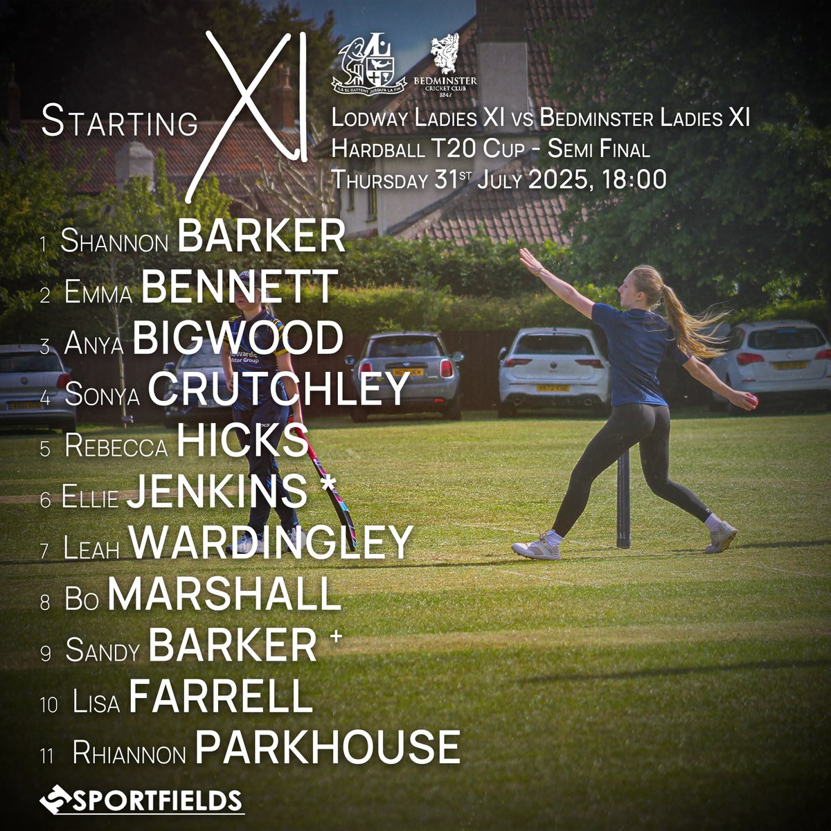 🚨MATCHDAY🚨

Our Ladies XI face Bedminster in the T20 cup semi-final! 

Presented by Sportfields Ltd.

🔵🦈