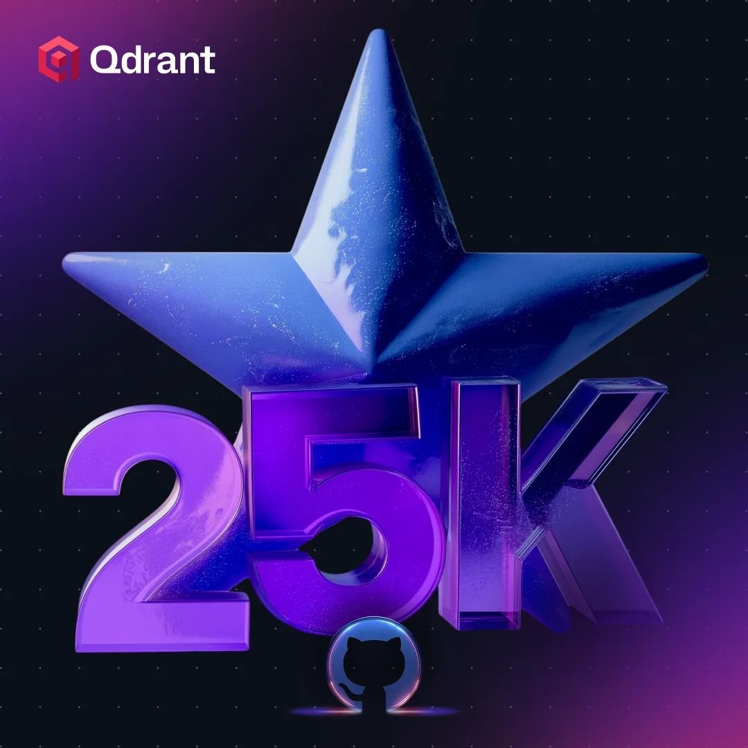 Qdrant (@qdrant_engine) on Twitter photo ๐ ๐ฎ๐ฑ,๐ฌ๐ฌ๐ฌ ๐๐ถ๐๐๐๐ฏ ๐ฆ๐๐ฎ๐ฟ๐! ๐
We just hit this huge milestone!
From a small project to powering vector search at scale for teams around the worldโฆthis is all thanks to YOU. ๐
To every contributor, issue opener, stargazer, and believer in open-source AI ๐ ๐ฎ๐ฑ,๐ฌ๐ฌ๐ฌ ๐๐ถ๐๐๐๐ฏ ๐ฆ๐๐ฎ๐ฟ๐! ๐
We just hit this huge milestone!
From a small project to powering vector search at scale for teams around the worldโฆthis is all thanks to YOU. ๐
To every contributor, issue opener, stargazer, and believer in open-source AI