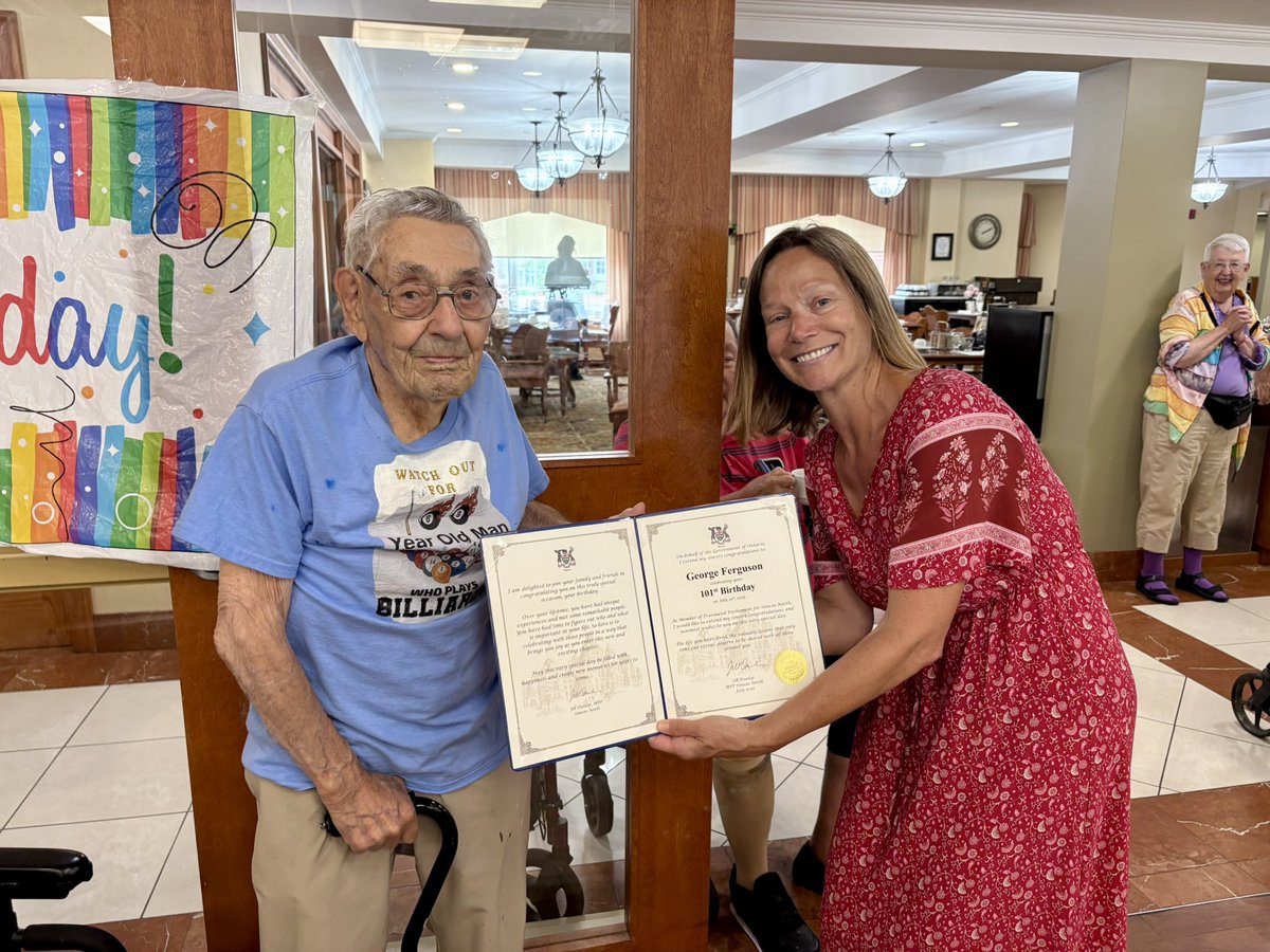 🎉 July was a month of incredible celebrations at Leacock Retirement Lodge!

Arthur Charles Keefe, who celebrated his 100th birthday, and George Ferguson, who reached the remarkable age of 101. These milestones reflect the strength, stories, and legacy of two extraordinary
