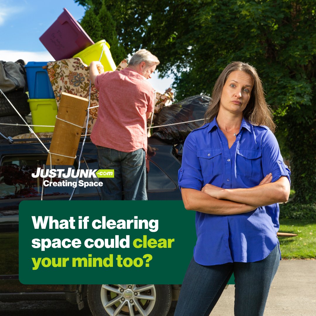 What if clearing space could clear your mind, too? Don't let clutter cloud your thoughts. Let us handle the junk while you find your peace! Book JUSTJUNK online: 1l.ink/JG7SCXN #JUSTJUNK #CreatingSpace #Mindfulness #Declutter #JunkRemoval