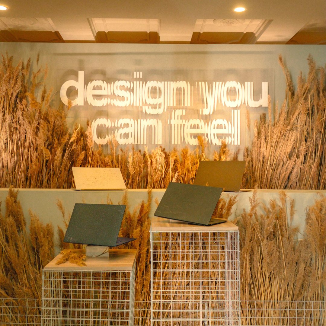 ASUS's tweet image. Every #Zenbook is a statement—and @veeceecheng captures its emotion at #MilanDesignWeek’s #DesignYouCanFeel event.
Crafted with precision, made from Ceraluminum™, and powered by #AI—Zenbook isn&apos;t just a tool, it’s an experience built for creators and dreamers alike.
#ASUSZenbook