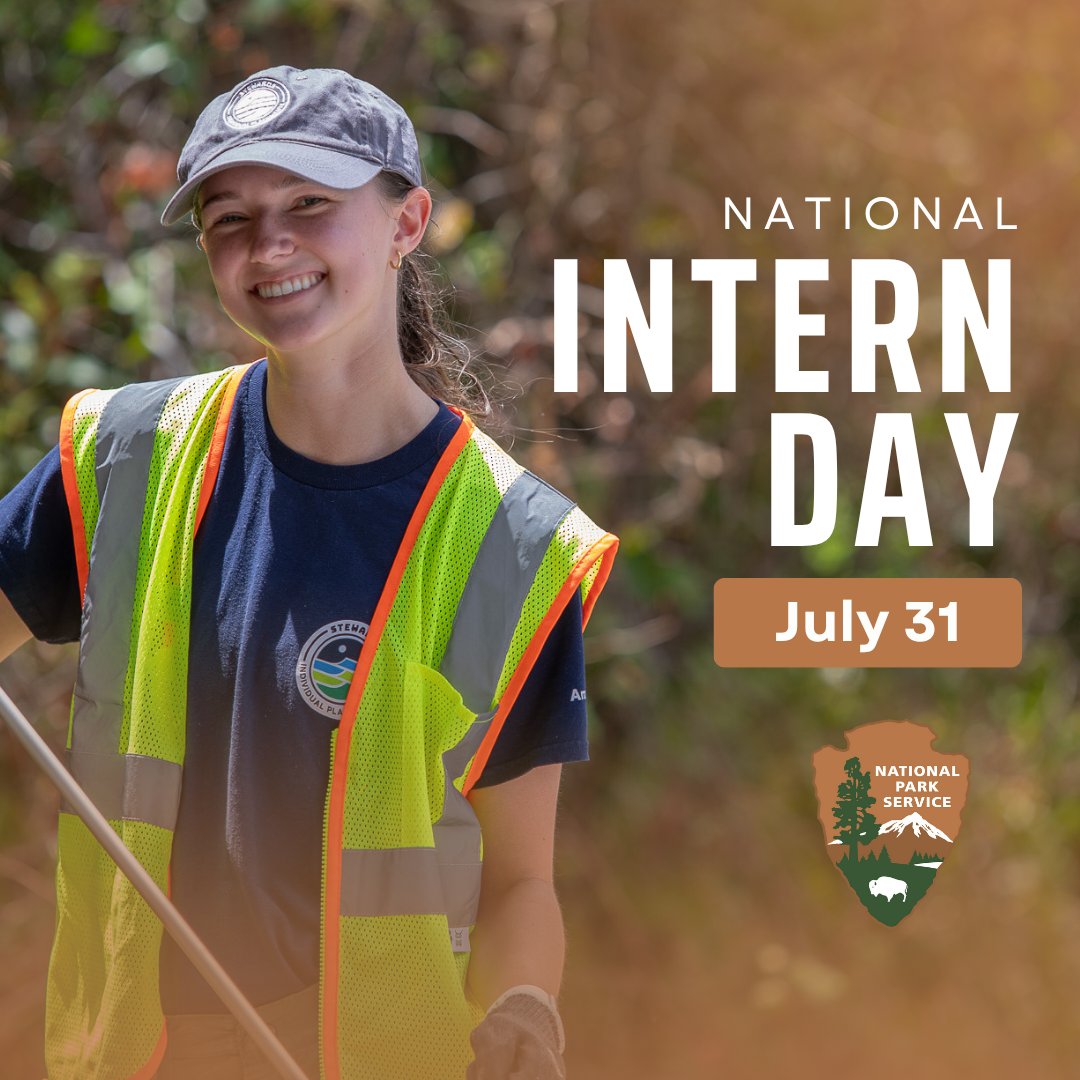 🌿🐊 Happy National Intern Day from Everglades National Park! 🎉 We're celebrating our interns who protect this beautiful place, today and every day. 💚🌎 #EvergladesNationalPark #NationalInternDay | NPS Graphic by Brandon Cintron Gerena