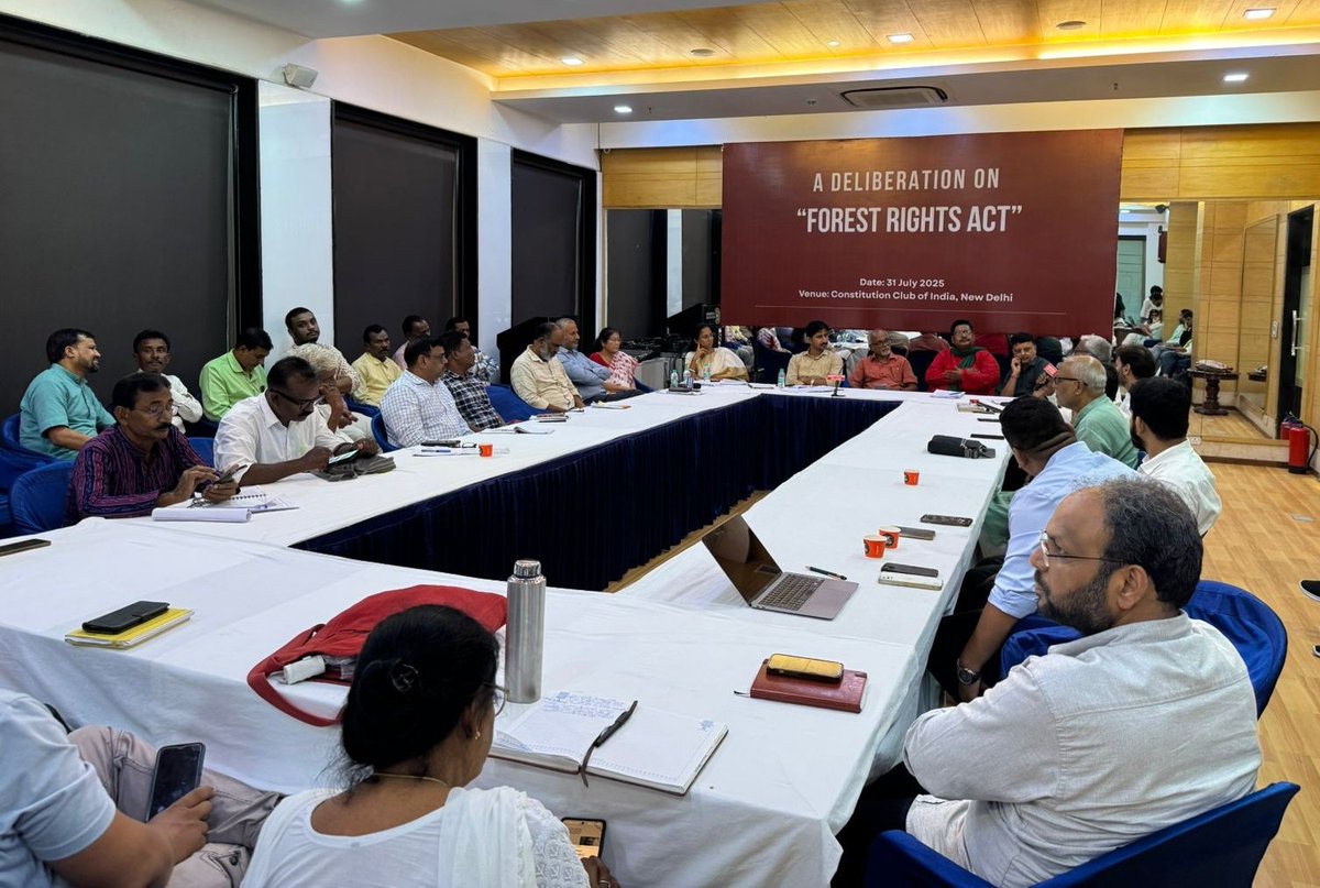 Attended a thoughtful deliberation today on the Forest Rights Act at the Constitution Club of India. Ensuring justice and dignity for forest-dwelling communities remains a shared responsibility.