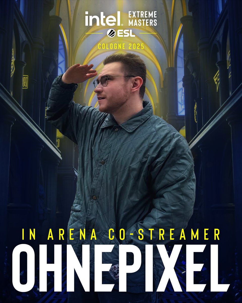 We finally convinced bro to actually come...

For the very first time at #IEM Cologne @ohnepixel will be co-streaming the playoffs LIVE from the Cathedral of Counter-Strike.