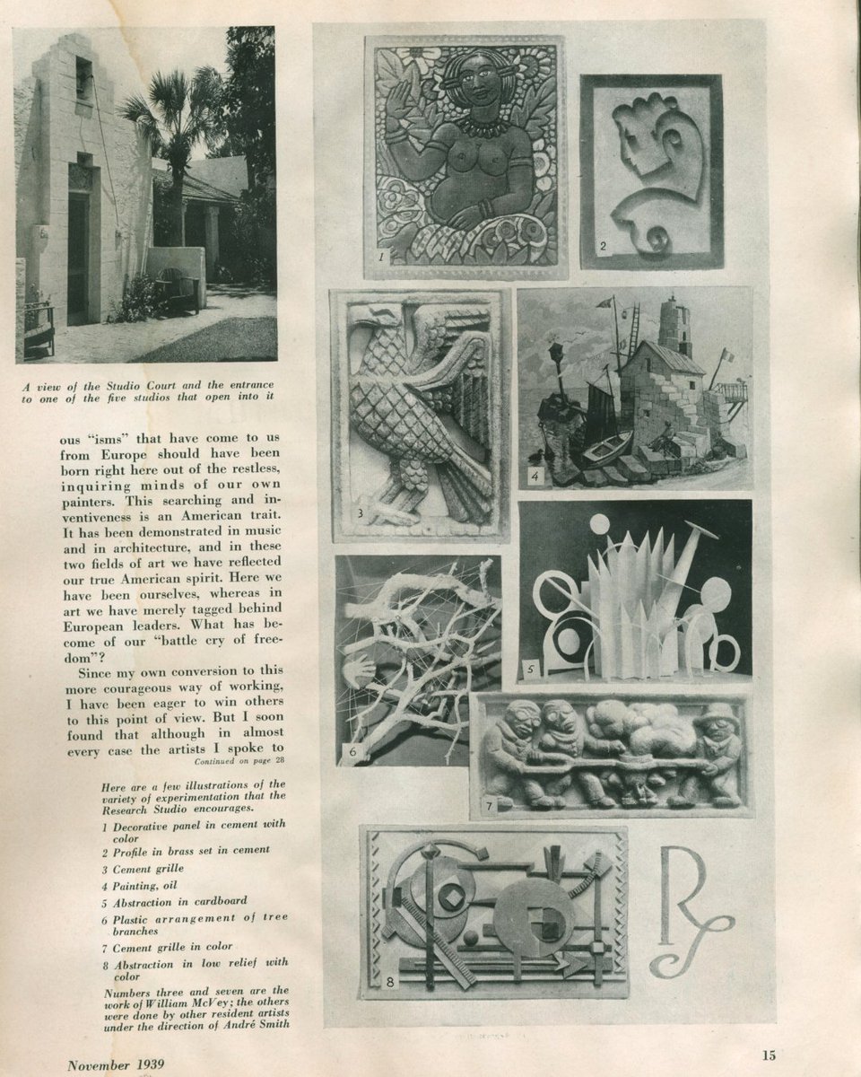 From the Vault🗝️ In 1939, J. Andre Smith dubbed the Research Studio an “Insanitorium of Art”, once an insult, now a title for creative freedom. 🎨He urged artists to “go wild” &amp; ditch caution.

📍Explore the Smith's legacy in A Return to Espero |🔗artandhistory.org/plan-your-visi…