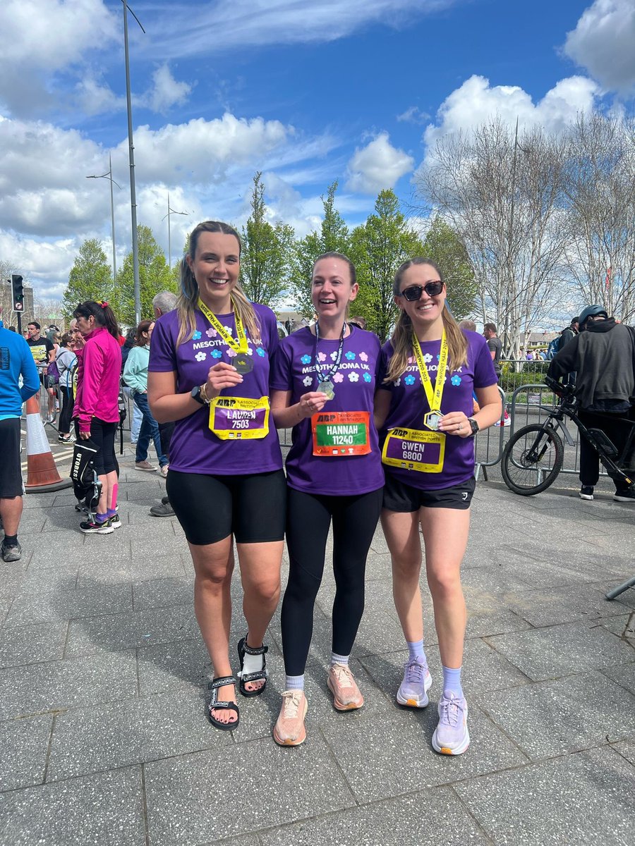 Happy #InternationalFriendshipDay🌍

Lauren &amp; Gwen have already completed two runs to support their friend with #mesothelioma, Hannah - and they’ve got another run later this year. They show true friendship in action💙

To donate, visit: ow.ly/msO750WxePB