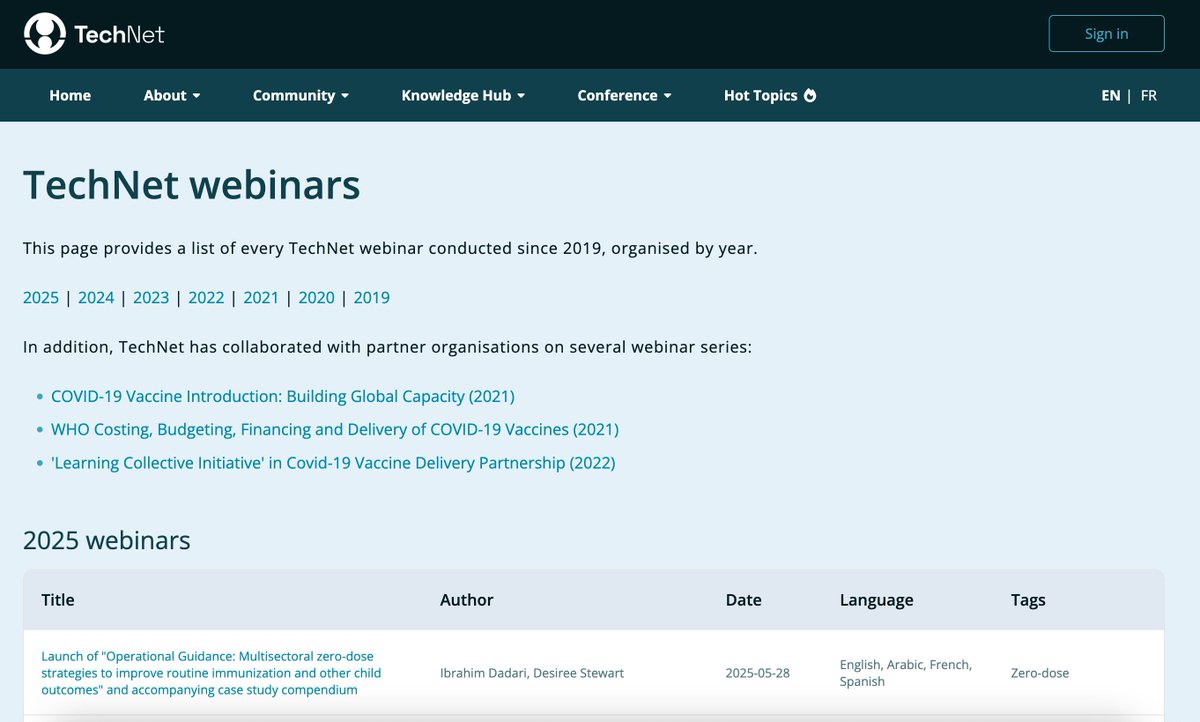 TechNet21Mod's tweet image. Over 200 immunization webinars in one place!
Explore key topics, country experiences, and innovations from across the global health community.
Watch, learn, and share: technet-21.org/en/community/w…
#Immunization #GlobalHealth #TechNet