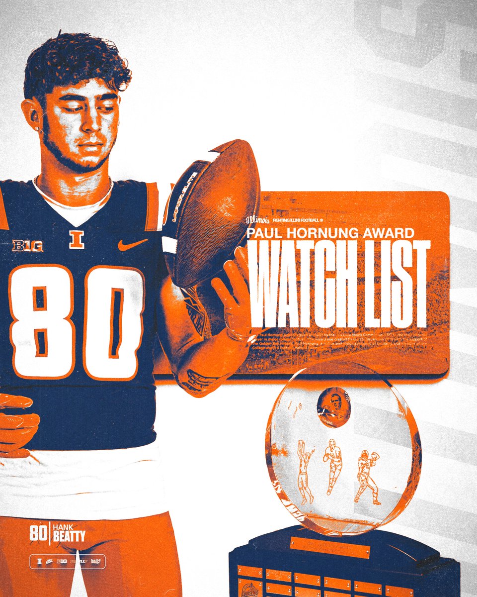 Illinois Football (@illinifootball) on Twitter photo Call him ππ³. ππ¦π³π΄π’π΅πͺππ¦. Hank Beatty named to the 2025 <a href="/hornungaward/">Paul Hornung Award</a> Watch List Call him ππ³. ππ¦π³π΄π’π΅πͺππ¦. Hank Beatty named to the 2025 <a href="/hornungaward/">Paul Hornung Award</a> Watch List