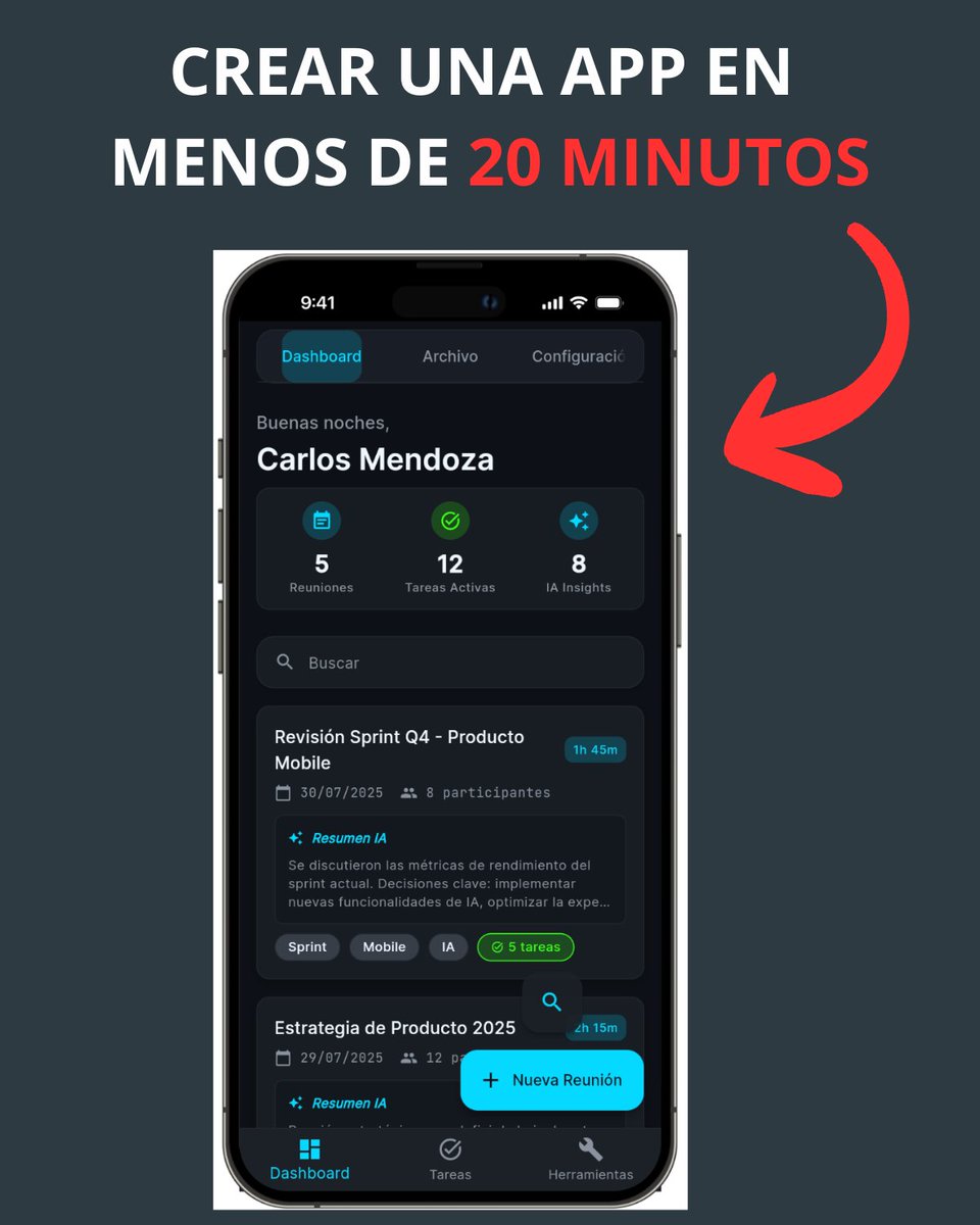 Ahora incluso un niño de 10 años puede crear su propia aplicación móvil.

Un solo prompt, 100 % funcional en minutos.

Te muestro paso a paso: