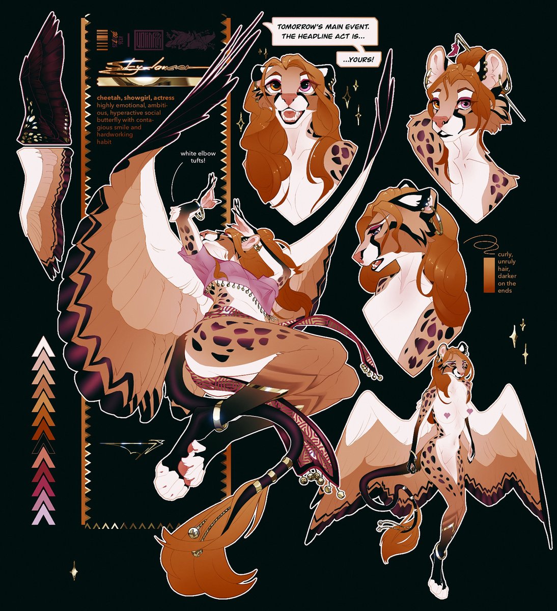 La chita airborne 🐆🎈 Infos below ~ #characterdesign #furryartwork