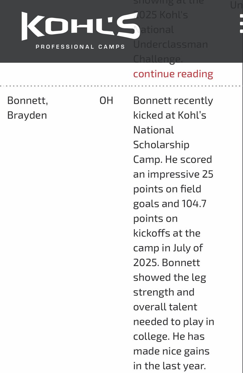 Blessed to receive my 4 1/2 ⭐️ after a great camp in Gatlinburg, Tennessee. <a href="/HKA_Tanalski/">Adam</a> <a href="/D_Madden_Punter/">Coach Dan Madden</a> <a href="/TMitchell_53/">Coach Turner Mitchell</a>