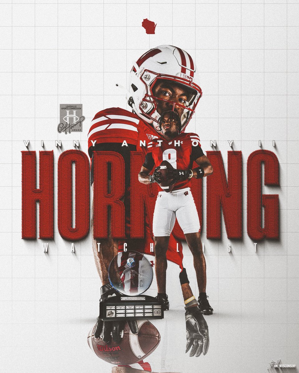 𝐕𝐞𝐫𝐬𝐚𝐭𝐢𝐥𝐞 𝐕𝐢𝐧𝐧𝐲

<a href="/VinnyAnthony1/">Vinny Anthony II</a> is on the <a href="/hornungaward/">Paul Hornung Award</a> Watch List!

#OnWisconsin
