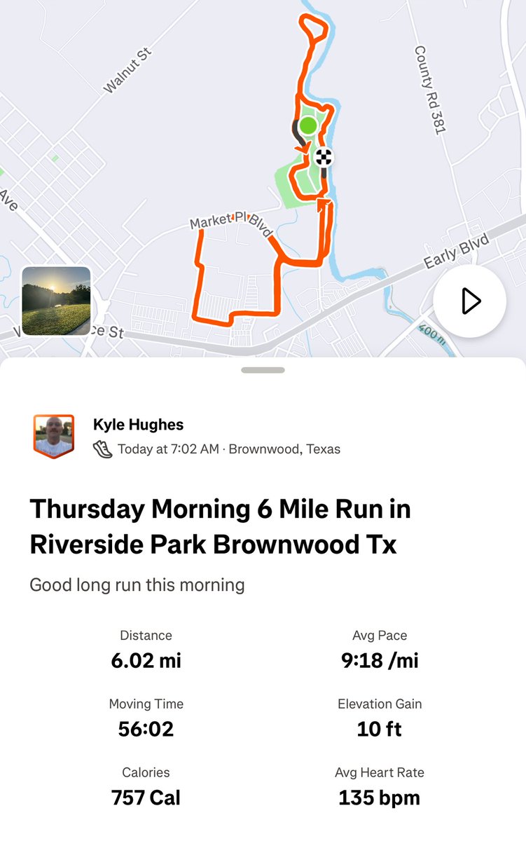 Kyle Hughes (@upsklh) on Twitter photo Good morning X #RUNNERS Great #RUN in an absolutely beautiful park & perfect weather this morning. Hope everyone has a great day. #RUNNING #RUN Good morning X #RUNNERS Great #RUN in an absolutely beautiful park & perfect weather this morning. Hope everyone has a great day. #RUNNING #RUN