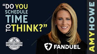 Few things will make you more competitive than growing up with an identical twin in a small town. For Amy Howe, that early drive fueled her journey from competitive gymnast to leadership roles at Ticketmaster and now FanDuel. WATCH NOW! youtu.be/ZER2kcwApnY?si…