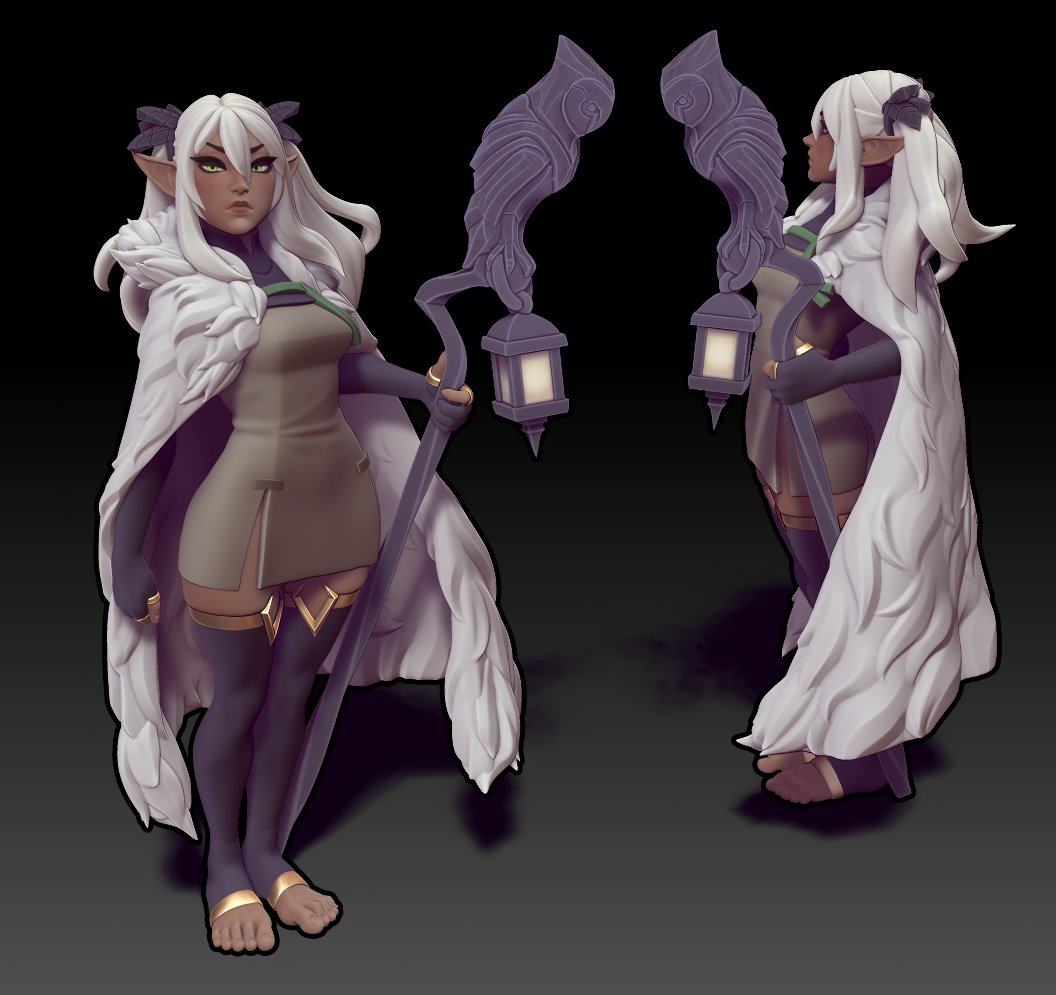 Here's another from back in March! Yaen the Elven Sorceress
