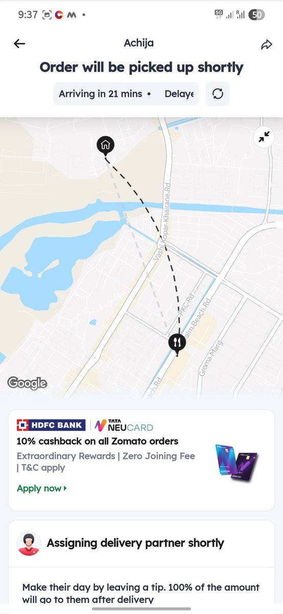hets3041's tweet photo. @zomato @Zomato_delivery @zomatocare this is unacceptable everytime the order gets delayed by 25-30 minutes. If delivery partners are not avaliable why is zomato accepting orders online and showing wrong expected delivery timing. Also cancellation not available
@deepigoyal https://t.co/VjyHgMAQZk