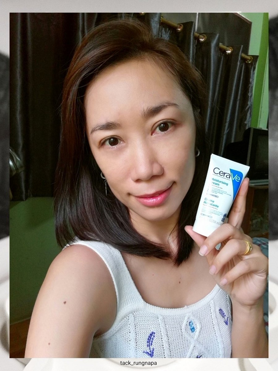 R_Yangsavang's tweet photo. CeraVe Moisturising Cream ต้องบอกว่าเกินคาดมากตอนแรกคิดว่าเนื้อครีมจะหนักเหนียวเหนอะหนะผิวแต่ไม่เลย เกลี่ยง่ายซึมลงผิวได้ดี  ให้ผิวนุ่มชุ่มชื้น ผิวตรงด้านๆ ตามข้อศอก หัวเข่าใช้ต่อเนื่องความด้านก็เริ่มหายไปแล้ว ใช้หน้าหนาวยิ่งดี ดีจริงไปลองกัน #ชาวเซรามายบอกต่อ #CeraVeThailand https://t.co/xZgC0pY5uo