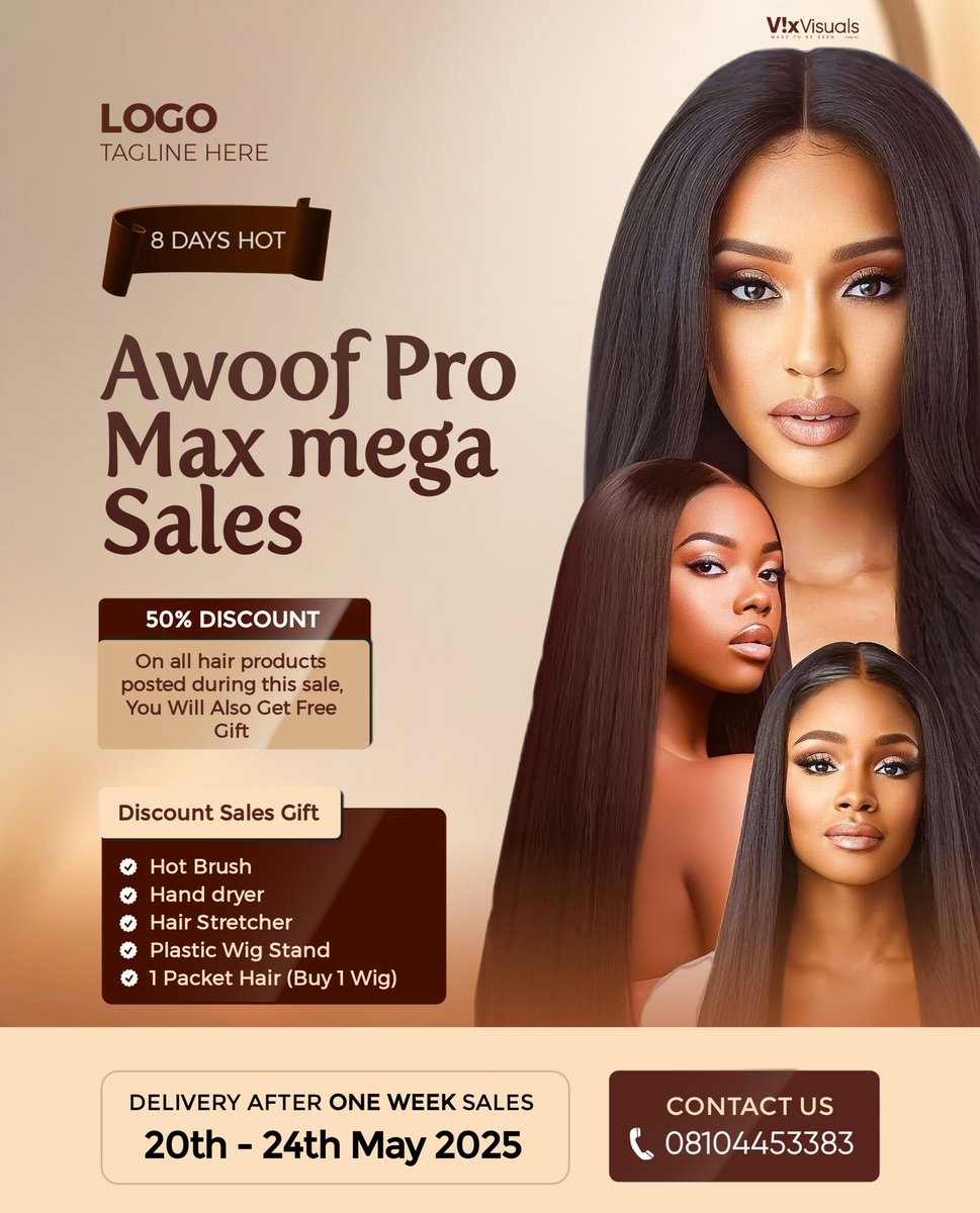 VixVisuals's tweet photo. Bold visuals sell faster.
Check out this product flyer
and imagine your brand here! ✨
Swipe for the template version⬇️ ➡️
#VixVisuals #FlyerDesign #MadeToBeSeen https://t.co/WoSl4ySfhk