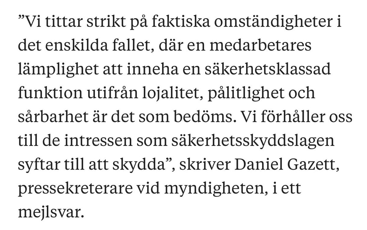 Bra namn för en pressekreterare…… för bra…..?