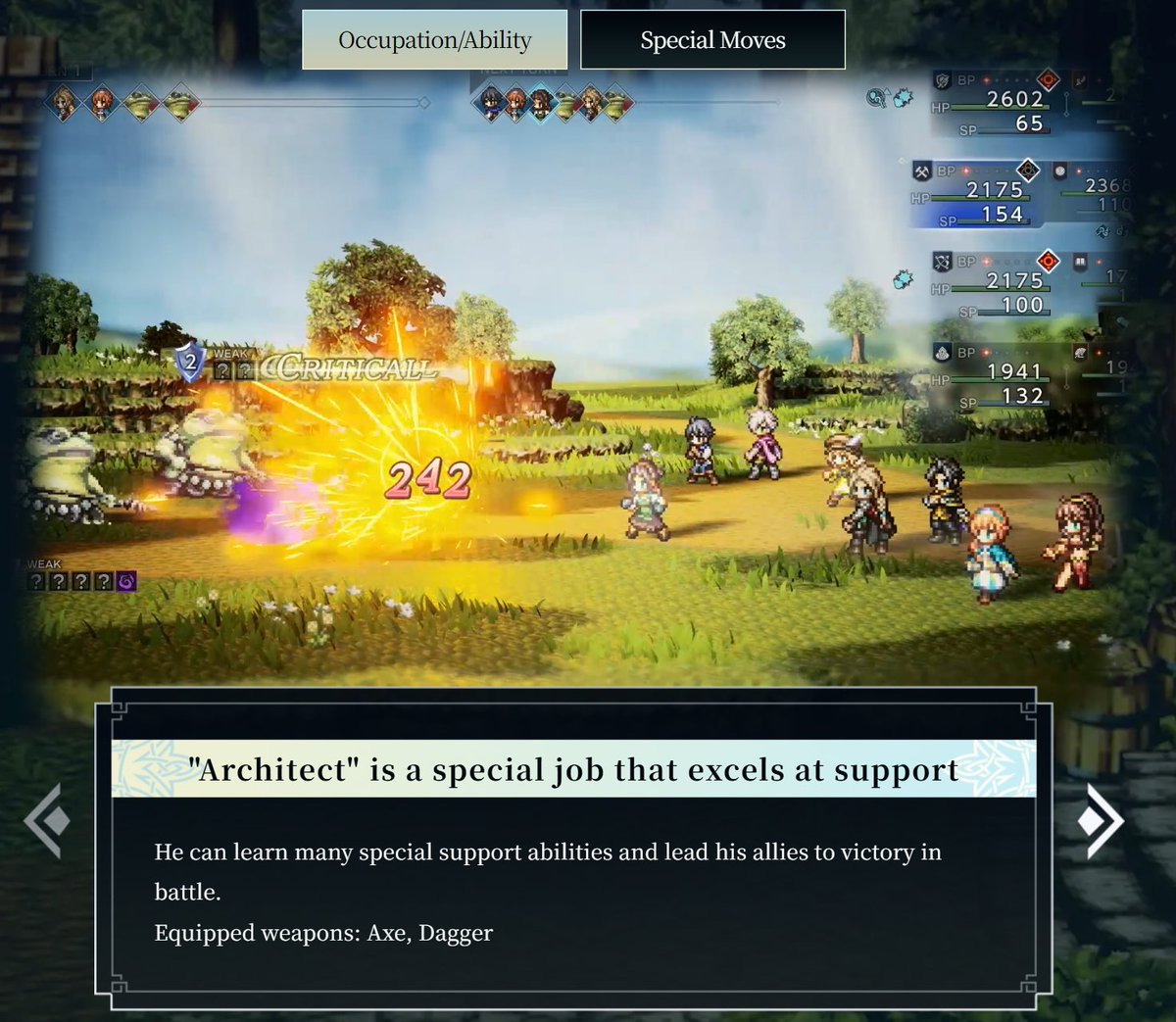 OctopathPosting's tweet image. we got at least one new job gang (cleric and hunter are coming back too)