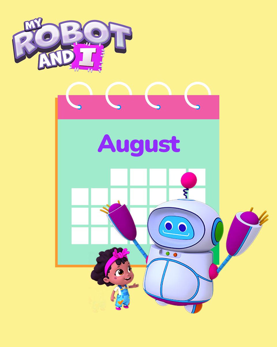 This August, our favorite girl and robot duo is back! 🤖🎀 Kim &amp; Kit return with brand-new adventures full of fun, friendship, and surprises! 🌟🚀💫 #MyRobotAndI #BabyTVShow